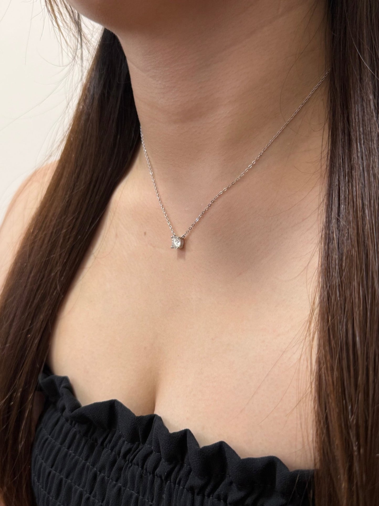1.0ct Four - Prong Solitaire 頸鏈 - Livarra