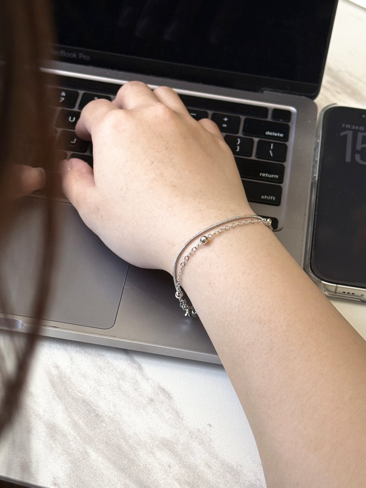Layered Small Bead Bracelet