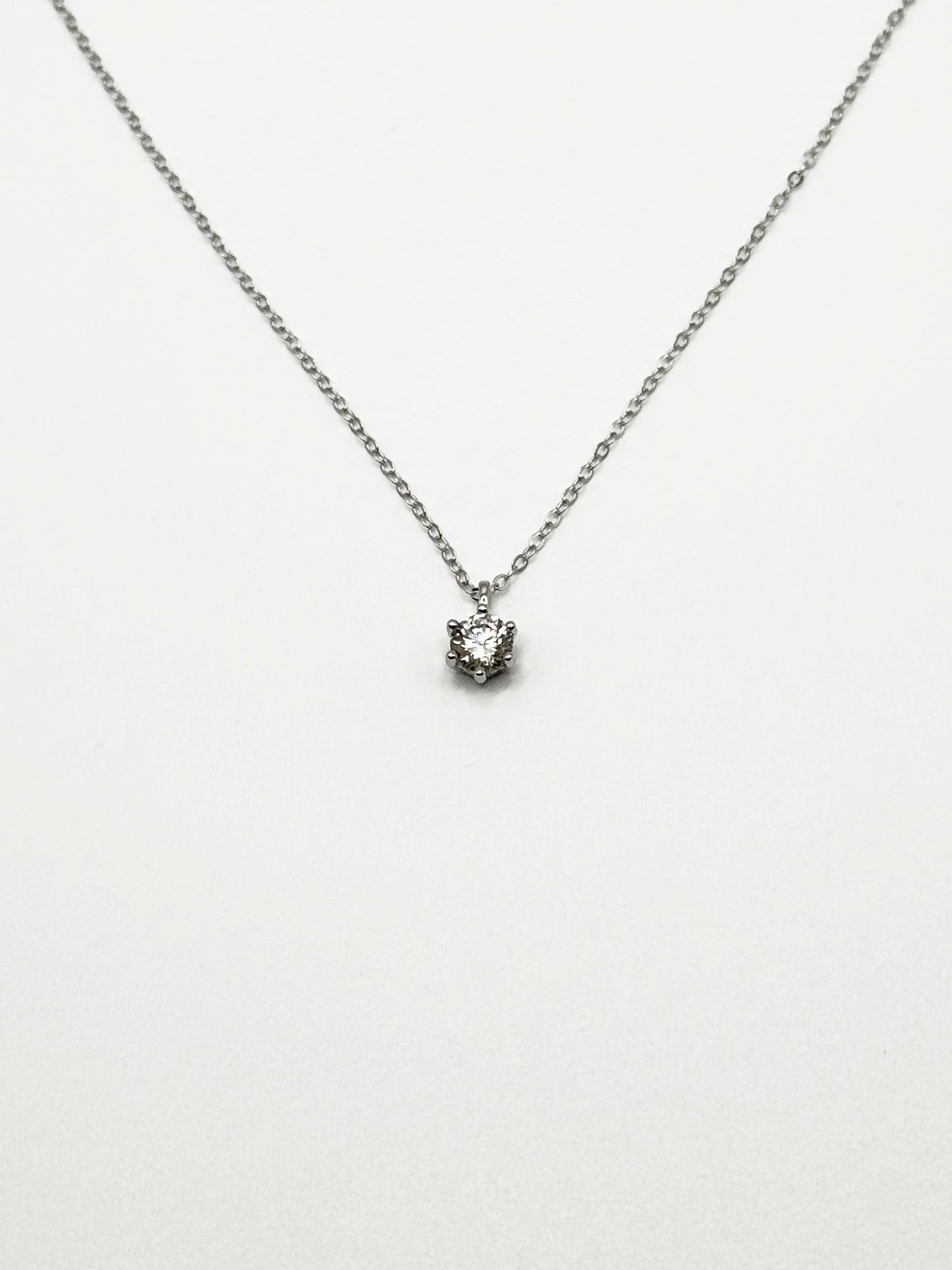 0.5ct Six - Prong Solitaire 頸鏈 - Livarra