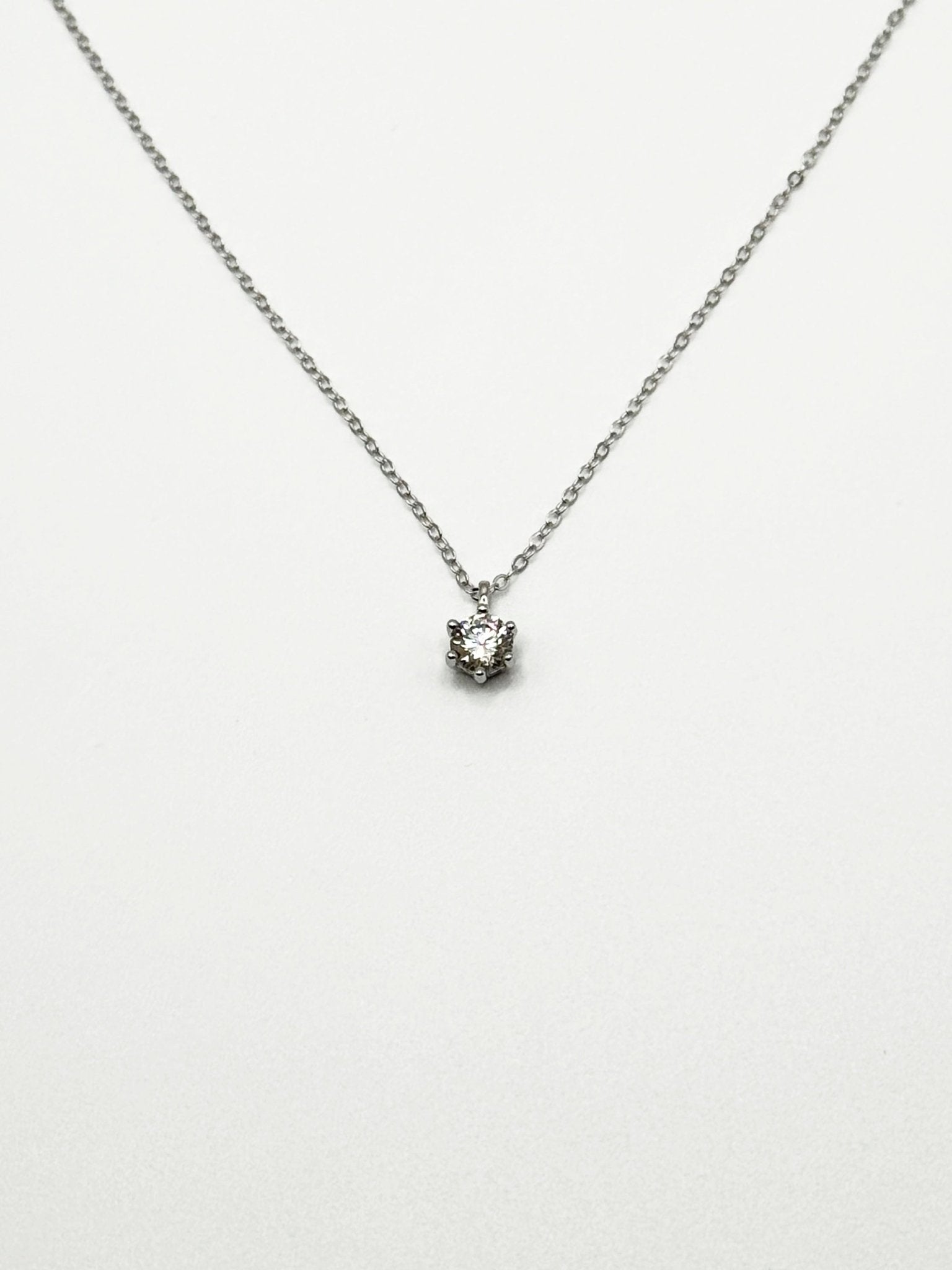 0.5ct Six - Prong Solitaire 頸鏈 - Livarra