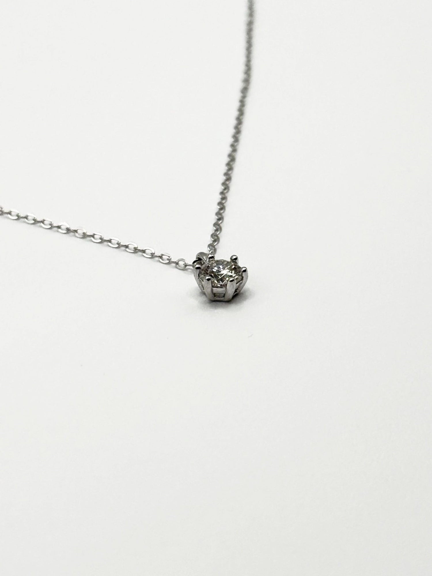 0.5ct Six - Prong Solitaire 頸鏈 - Livarra