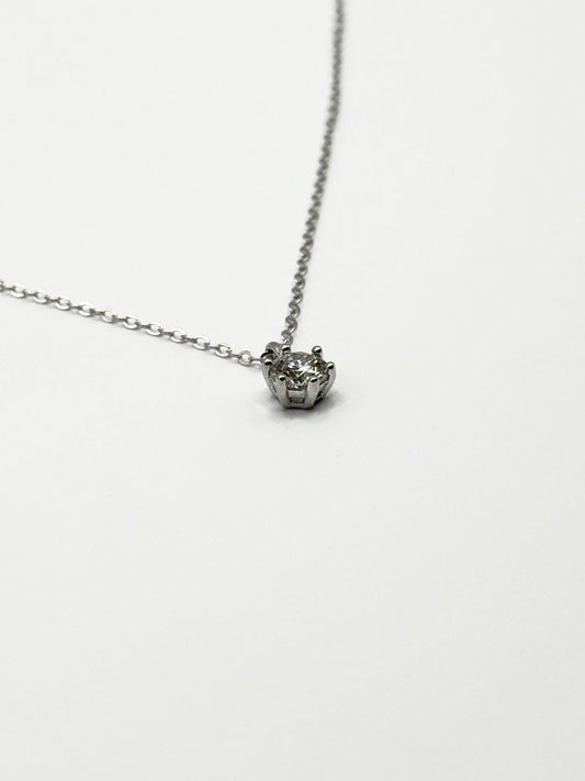 0.5ct Six - Prong Solitaire 頸鏈 - Livarra