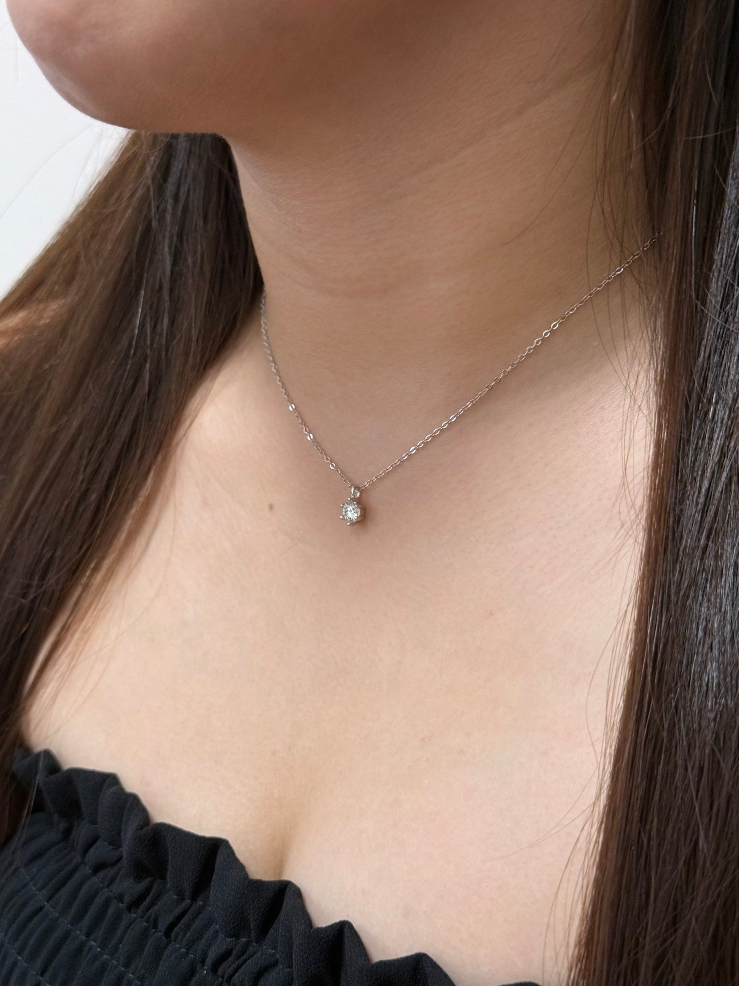 0.5ct Six - Prong Solitaire 頸鏈 - Livarra