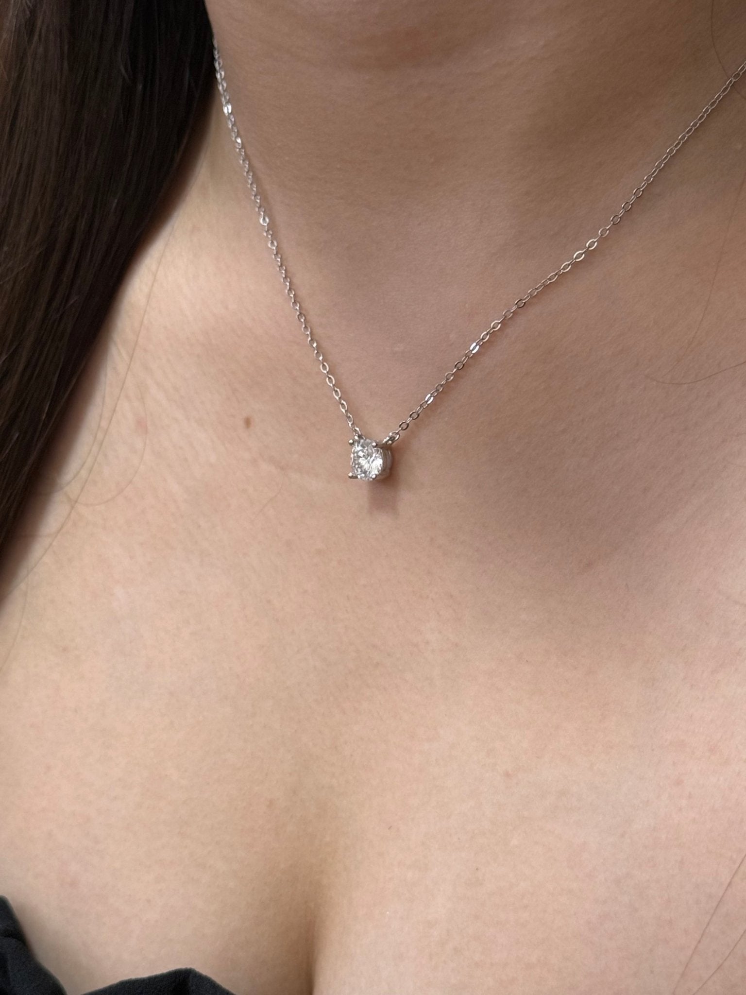1.0ct Four - Prong Solitaire 頸鏈 - Livarra