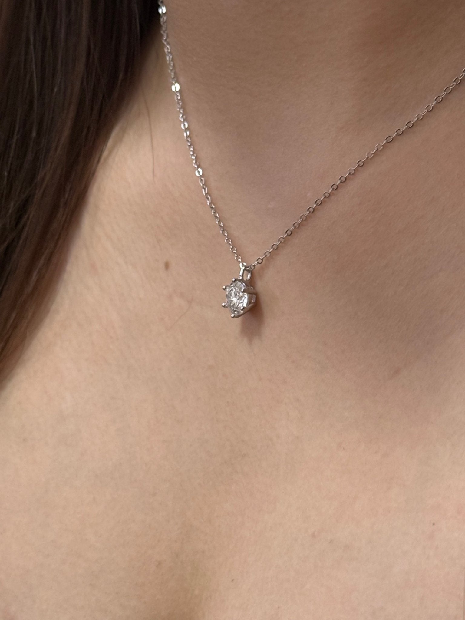 1.0ct Six - Prong Solitaire 頸鏈 - Livarra