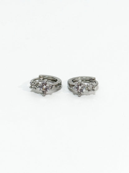 Double Stone Earrings