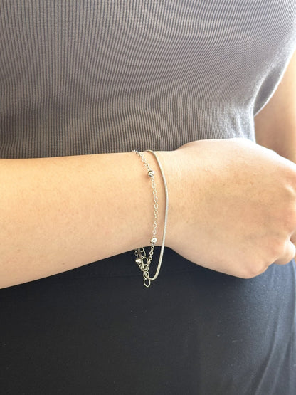 Layered Small Bead Bracelet