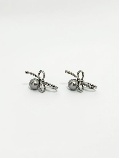 Bow Pearl Earrings