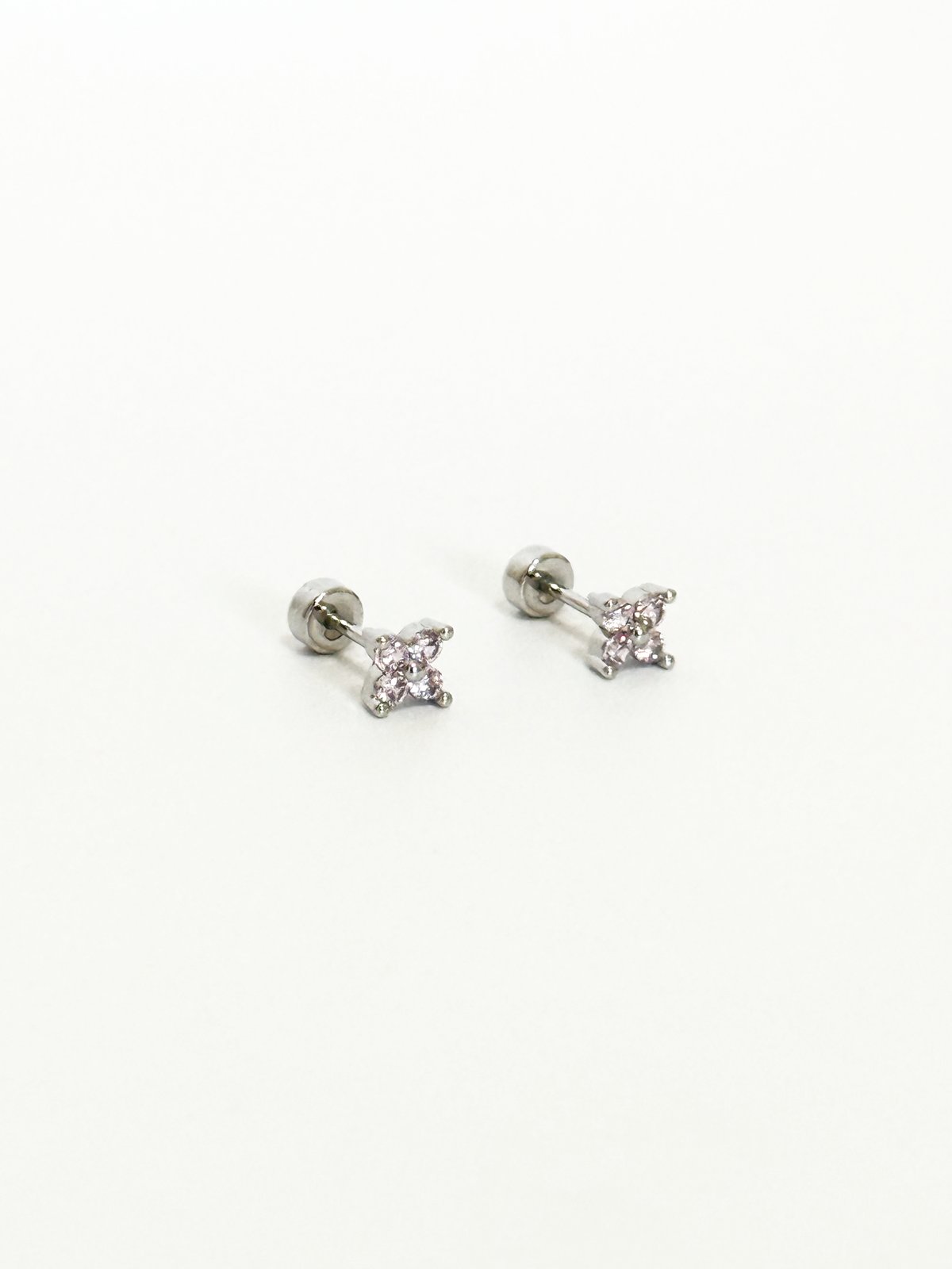 Mini Four-Leaf Clover Stud Earrings