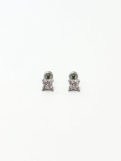 Mini Four-Leaf Clover Stud Earrings