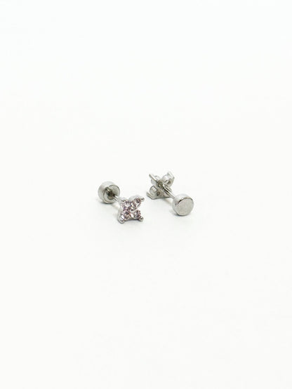 Mini Four-Leaf Clover Stud Earrings