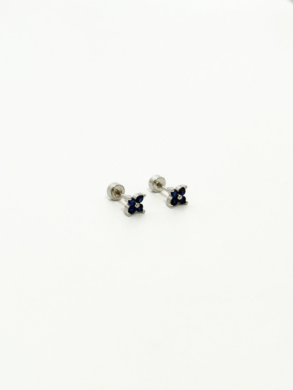 Mini Four-Leaf Clover Stud Earrings