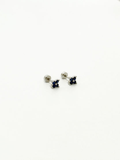 Mini Four-Leaf Clover Stud Earrings