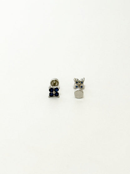 Mini Four-Leaf Clover Stud Earrings