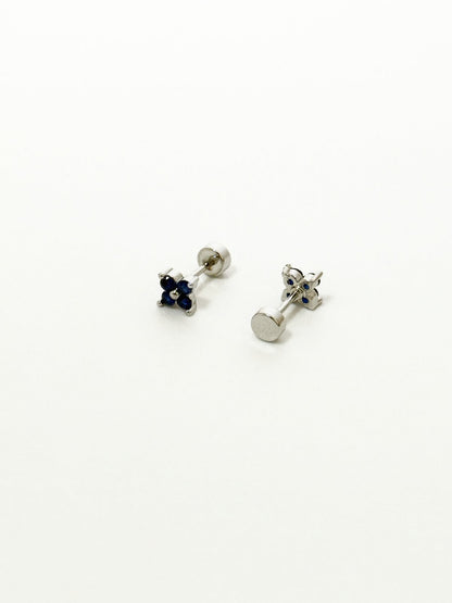 Mini Four-Leaf Clover Stud Earrings