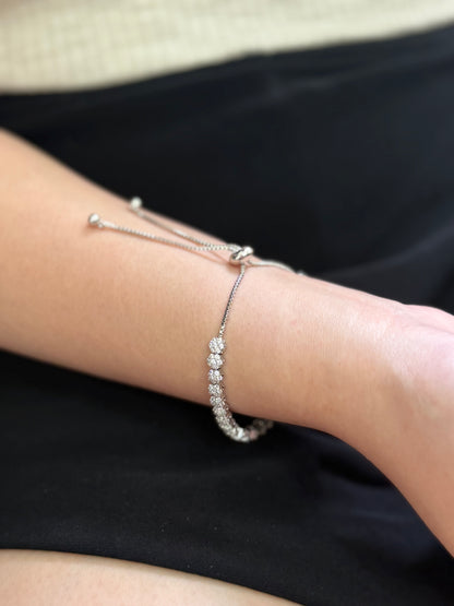 Floral Tennis Bracelet