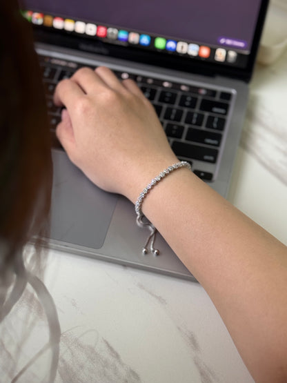 Floral Tennis Bracelet