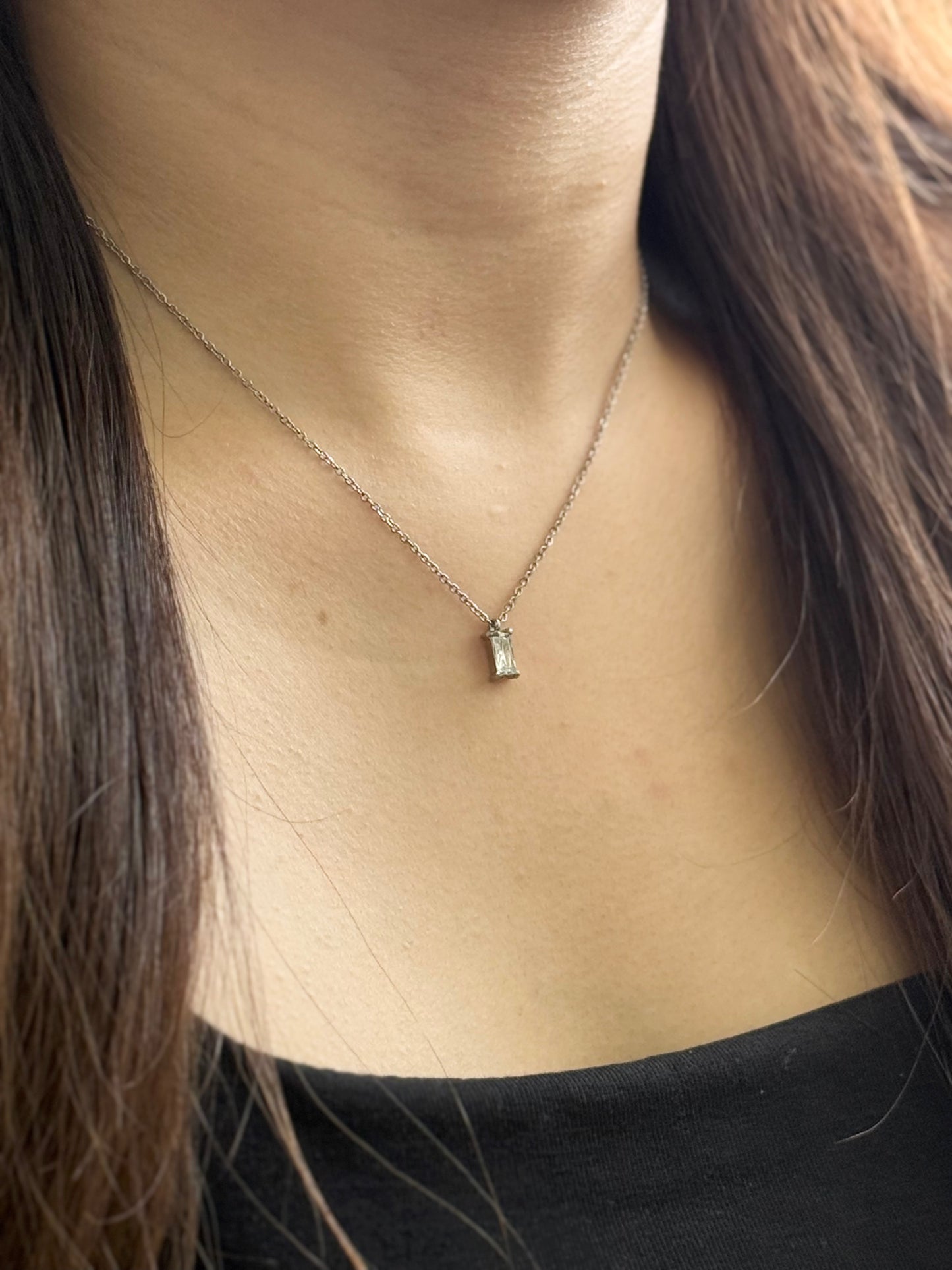 Rectangle Stone Necklace
