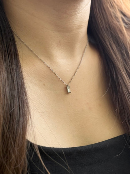 Rectangle Stone Necklace