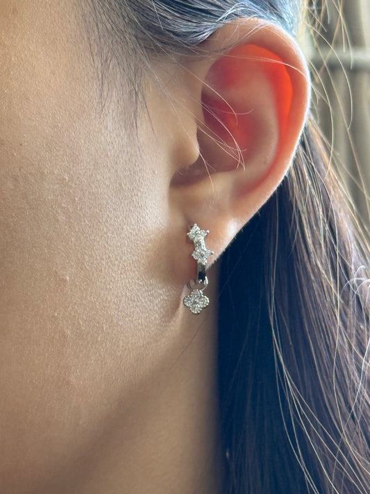 Four-leaf Clover Drop Earrings