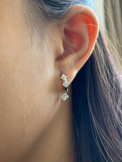 Four-leaf Clover Drop Earrings