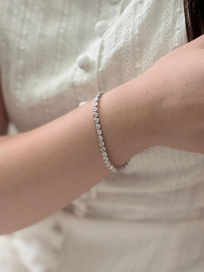 Round Cut Tennis Bracelet