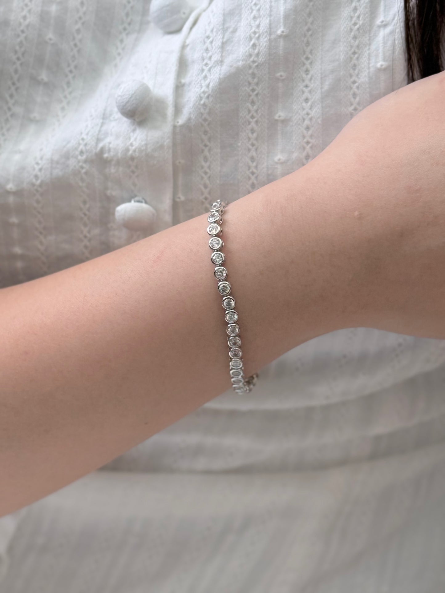 Round Cut Tennis Bracelet