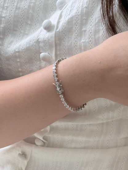 Round Cut Tennis Bracelet