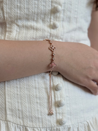 Rose Gold Four-Leaf Clover Bracelet
