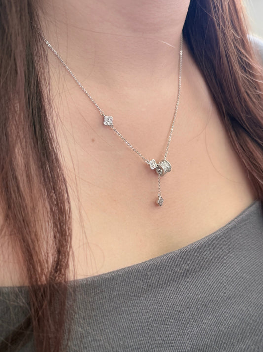 Clover Cylinder Necklace