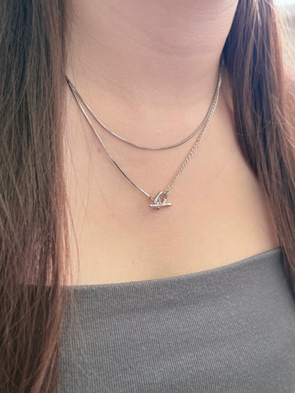 Double-layer OT Clasp Necklace