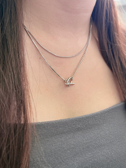 Double-layer OT Clasp Necklace