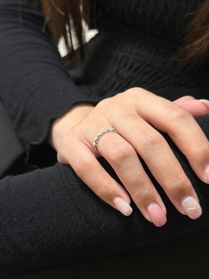 Half - Pavé Infinity Ring - Livarra