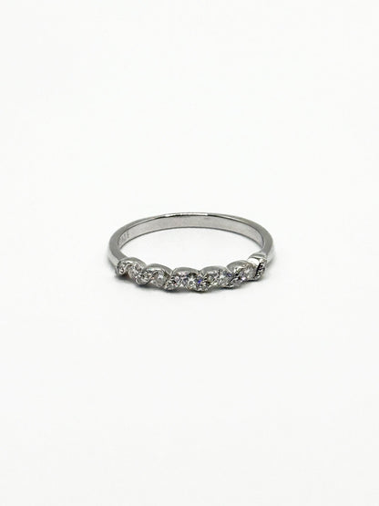 Half - Pavé Infinity Ring - Livarra