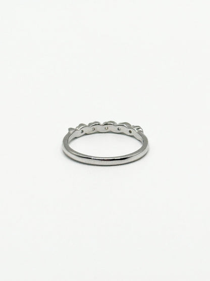 Half - Pavé Infinity Ring - Livarra