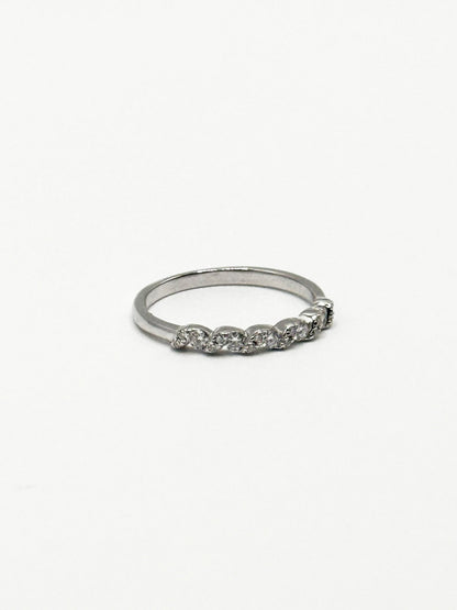 Half - Pavé Infinity Ring - Livarra