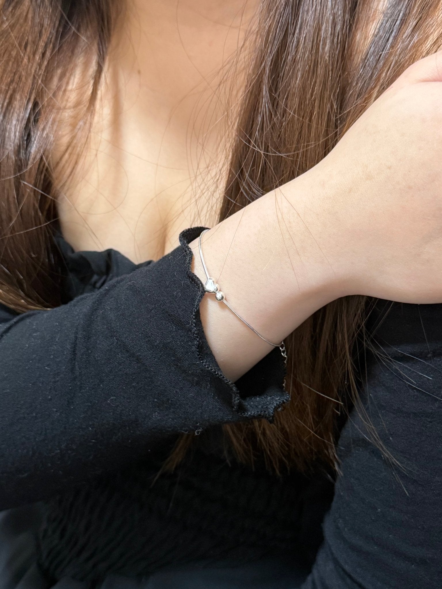 Love & Round Bead 蛇骨手鍊 - Livarra