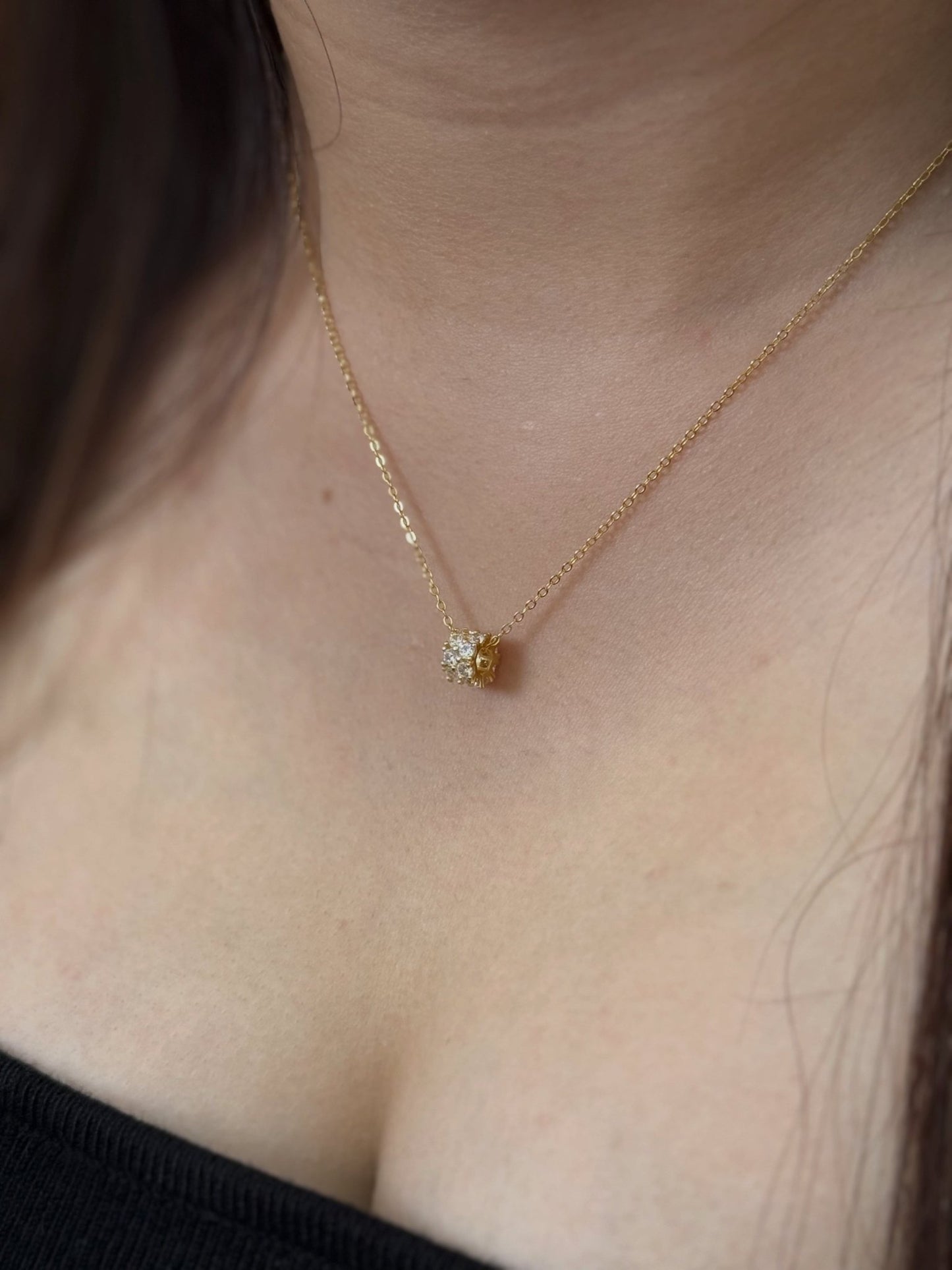 Pavé Cylinder 頸鏈 - Livarra