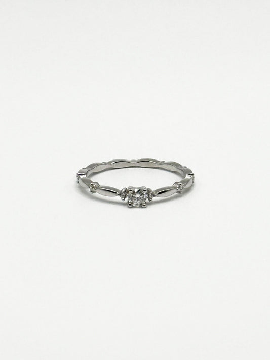 Solitaire with Pavé Ring - Livarra
