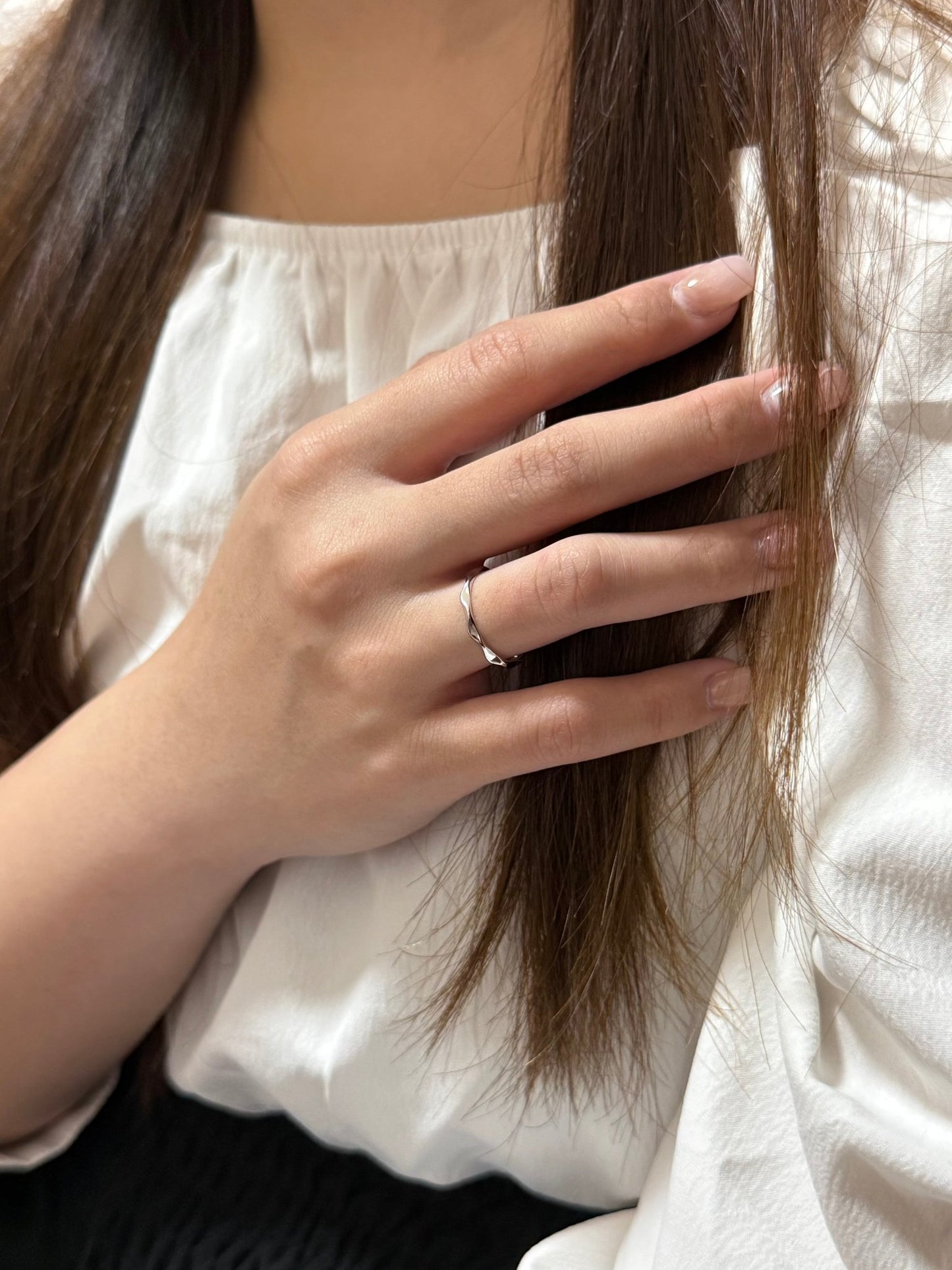 Wavy Ring — Silver - Livarra